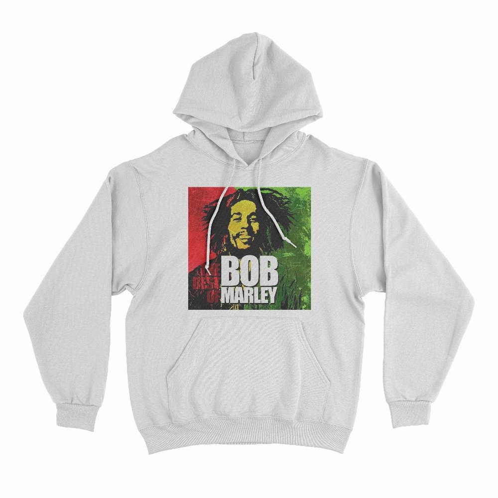The Best Of Bob Marley White Hoodie